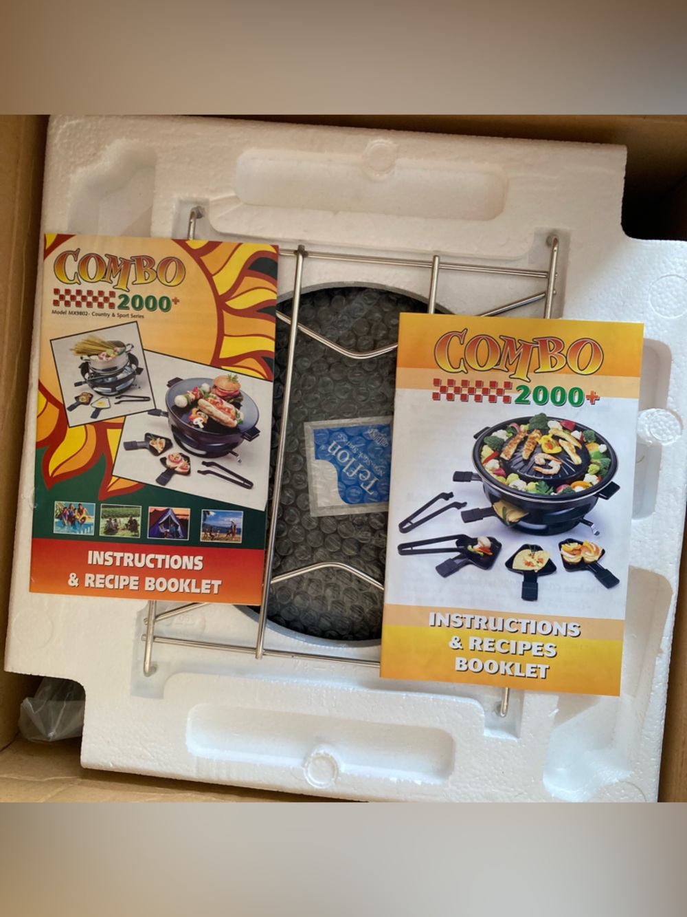 Raclette / Electric Skillet with Recipe Booklets